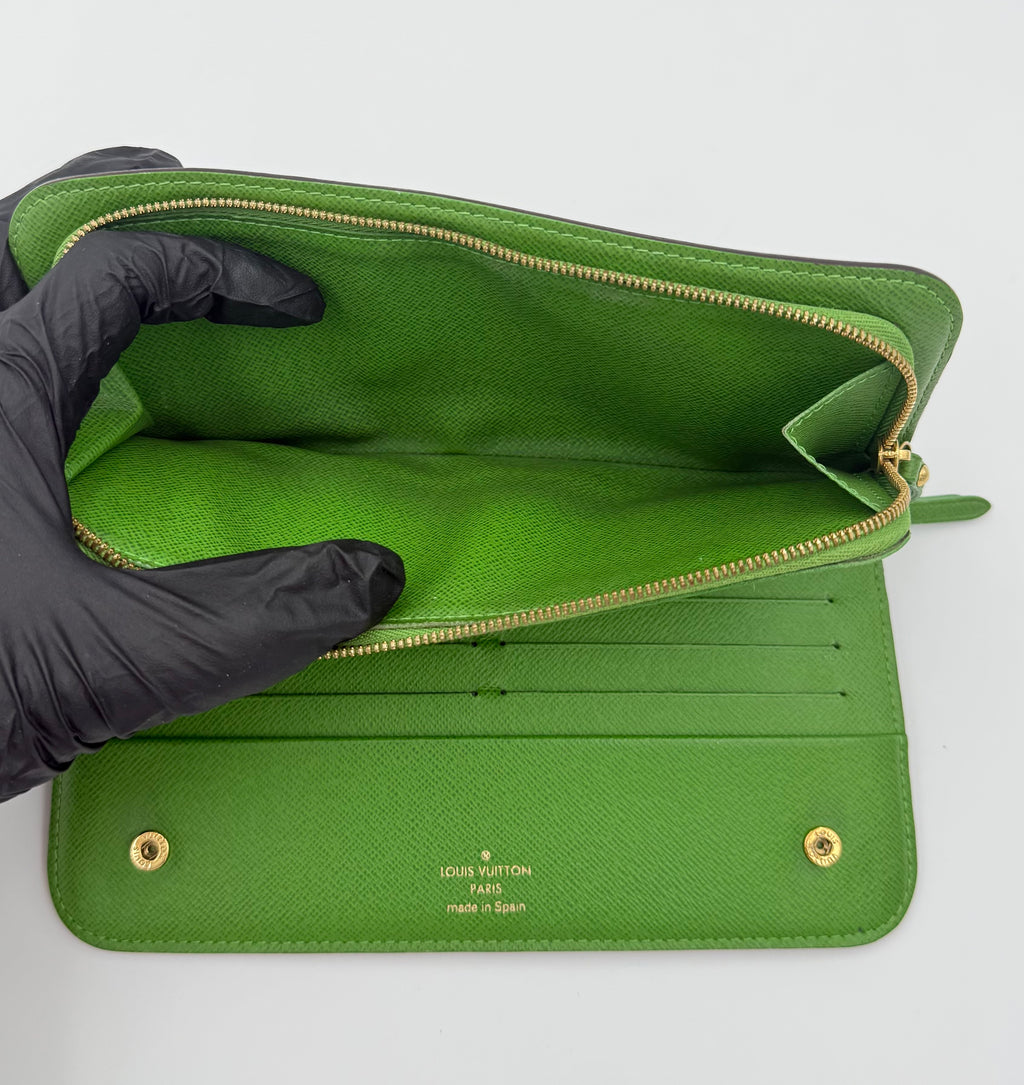 Louis Vuitton Insolite Wallet interior lining and zip compartment