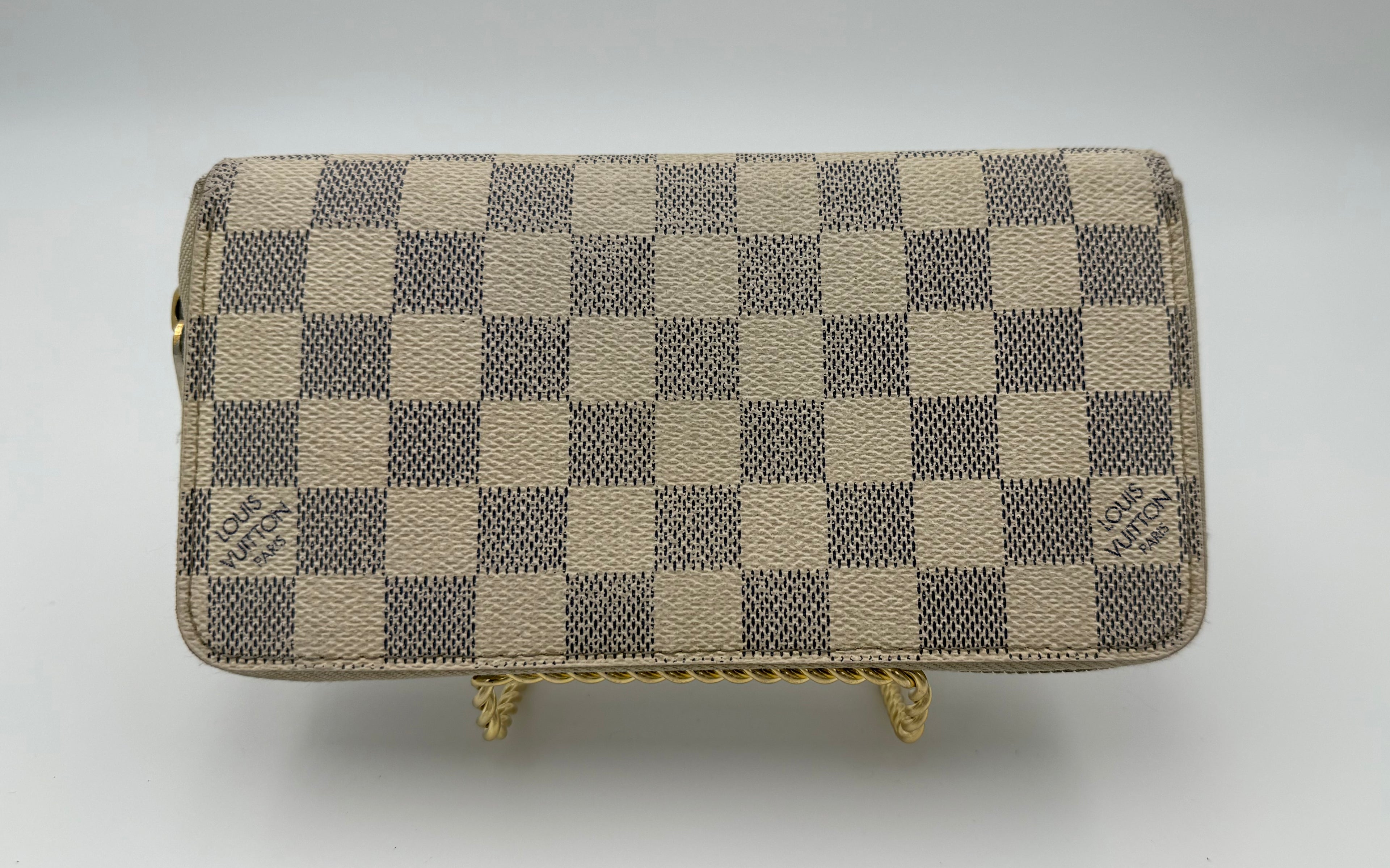 Louis Vuitton Neverfull PM + Matching Wallet | Damier Azur Set (Good Pre-Owned)