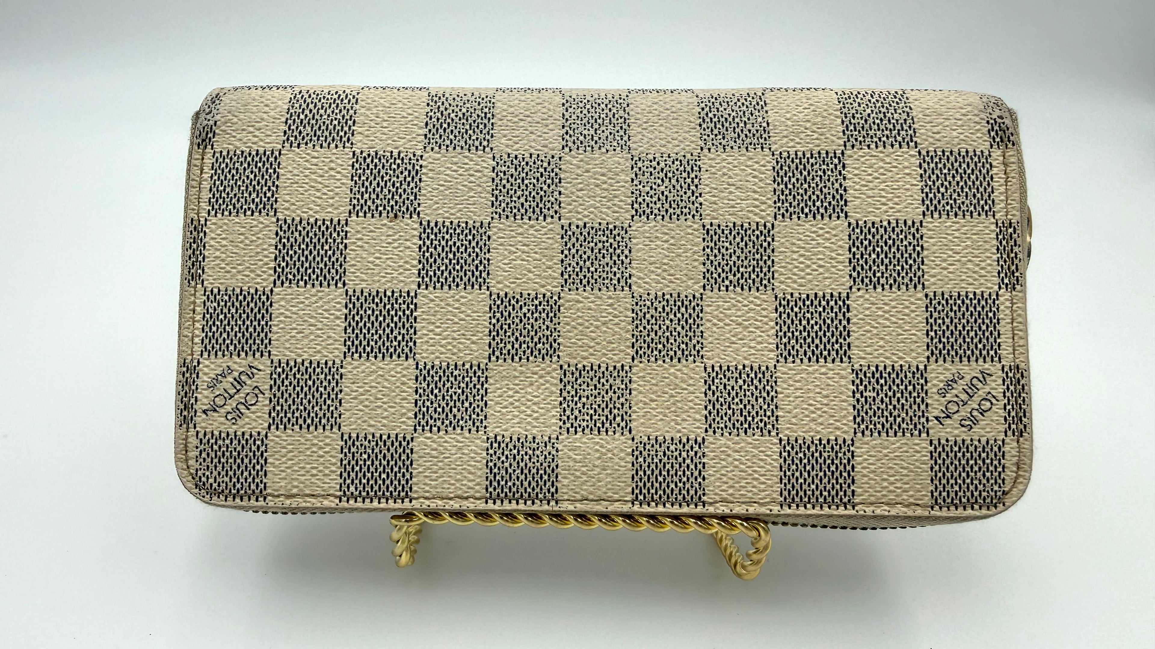 Louis Vuitton Neverfull PM + Matching Wallet | Damier Azur Set (Good Pre-Owned)