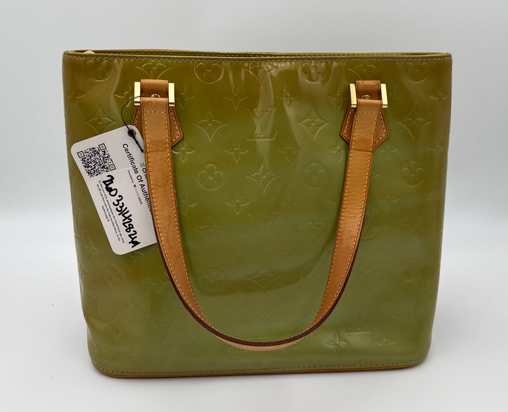 Louis Vuitton Houston Vernis Tote – Olive Green (Good Pre-Owned)