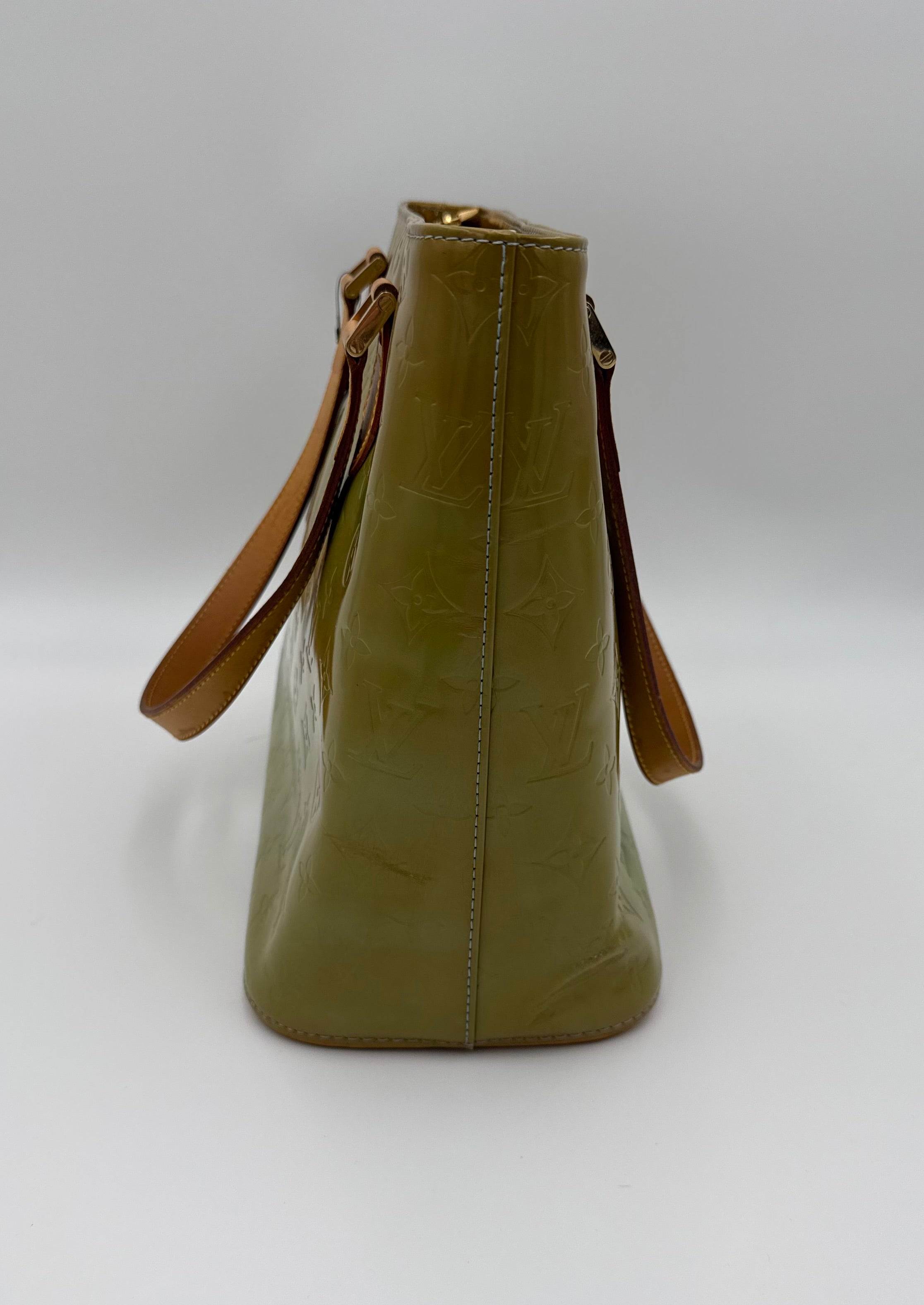 Louis Vuitton Houston Vernis Tote – Olive Green (Good Pre-Owned)