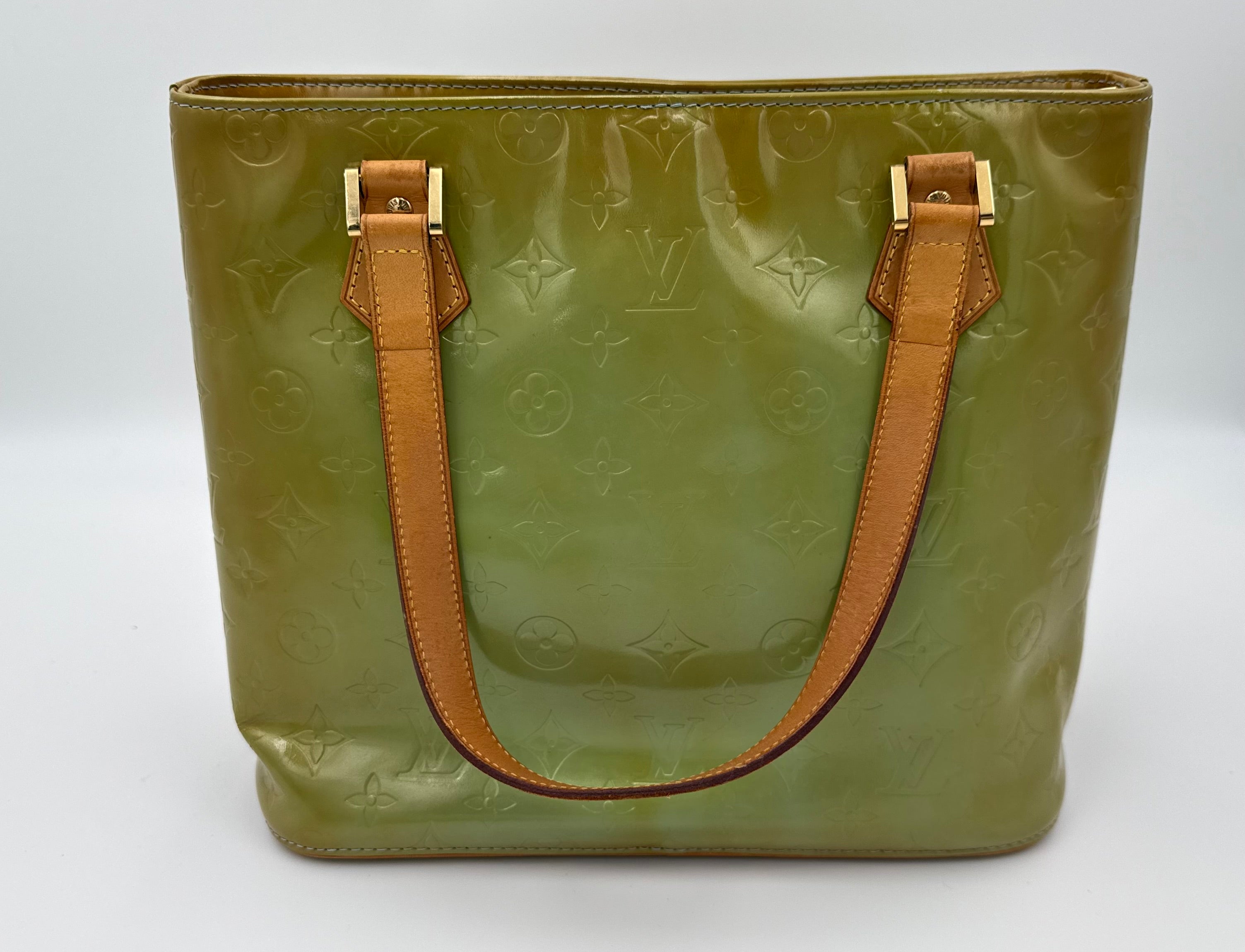 Louis Vuitton Houston Vernis Tote – Olive Green (Good Pre-Owned)