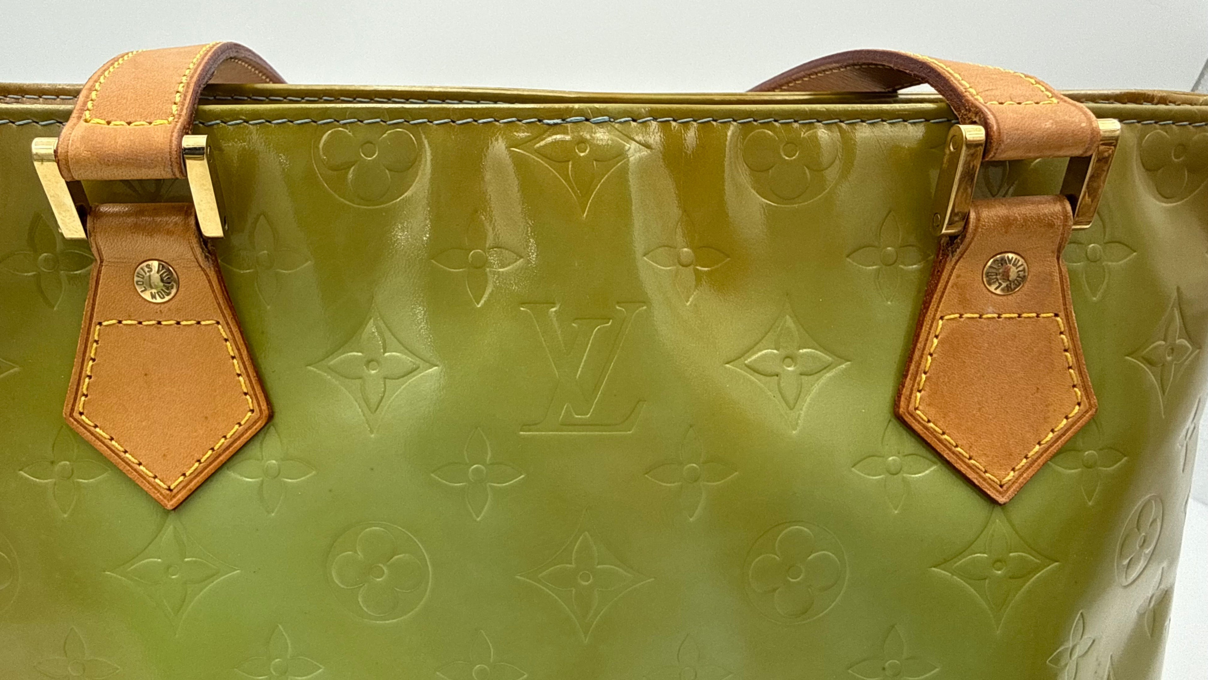 Louis Vuitton Houston Vernis Tote – Olive Green (Good Pre-Owned)