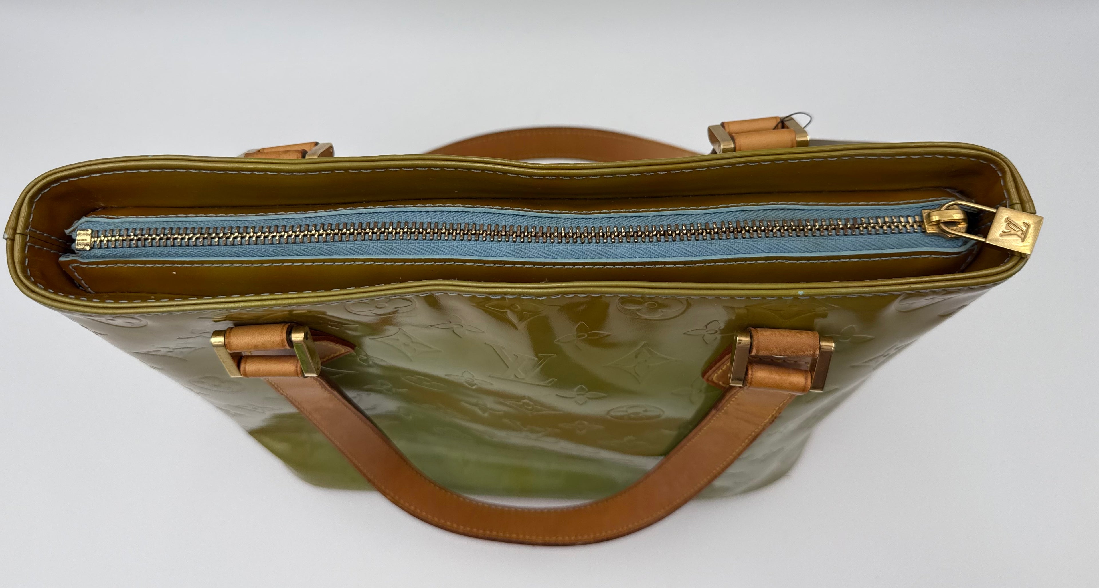Louis Vuitton Houston Vernis Tote – Olive Green (Good Pre-Owned)