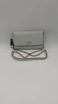 Kate Spade Wallet on Chain Crossbody – Light Grey (New With Tags)