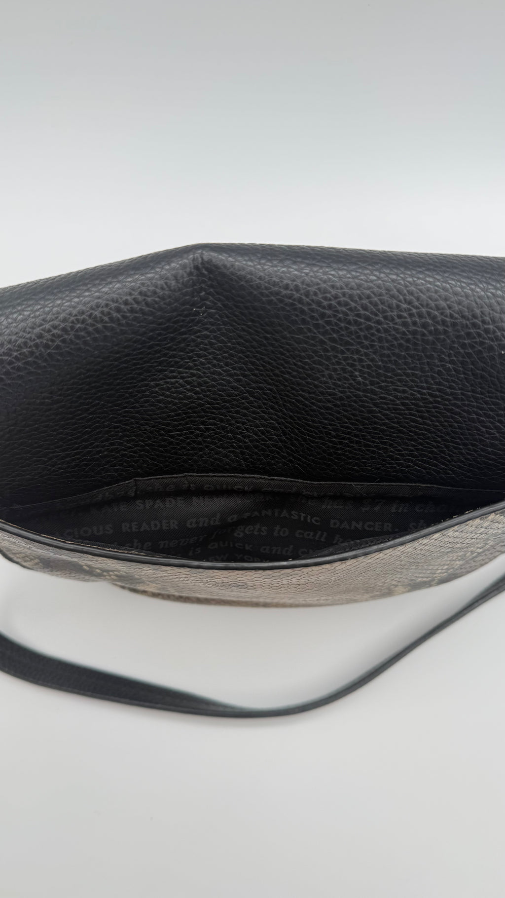 Kate Spade Snake Print Leather & Suede Crossbody – Very Good Pre-Owned